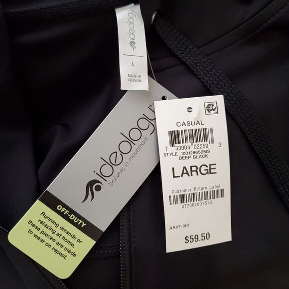 Ideology  Cropped Quarter-Zip Hoodie sz Lg - Picture 10 of 12